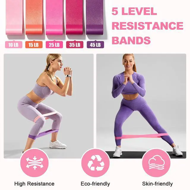 Alt view image 4 of 7 - Pilates Ring Set for Home Workout -13'' Magic Circle and Ball,14Pcs