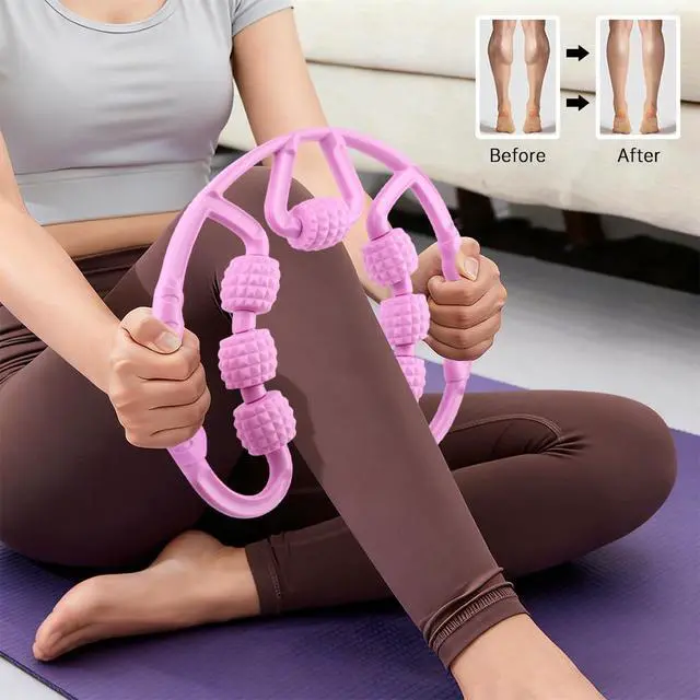 Alt view image 5 of 7 - At Home Pilates Kit for Women, Home Workout Pilates Equipment Set with Pilates Ring, Ball, Resistance Band, Resistance Bands, Yoga Strap, Bag, Pilates Essentials Kit for Starter, Beginners(Purple)