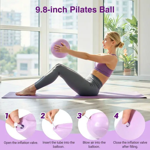 Alt view image 3 of 7 - Home Pilates Kit Home Workout Essentials Set for Women Full-Body Exercise
