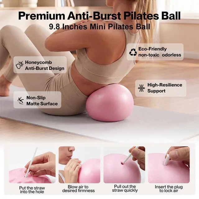 Alt view image 6 of 7 - Pilates Equipment Kit for Women,2.0 Pilates Circle with TPR-Handle