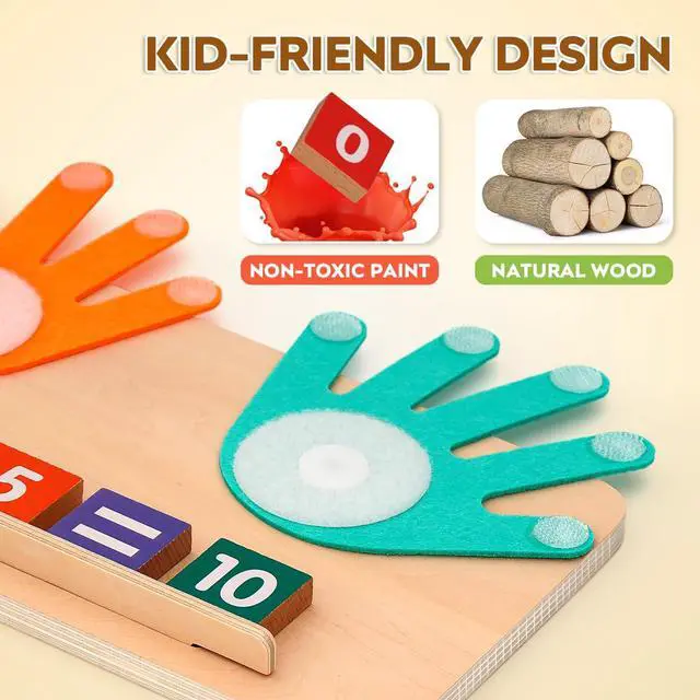 Alt view image 5 of 7 - Preschool Math Manipulatives Learning Toys for Toddlers 2-4
