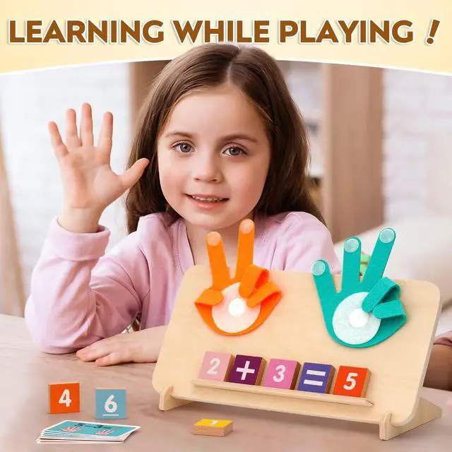 Alt view image 7 of 7 - Preschool Math Manipulatives Learning Toys for Toddlers 2-4