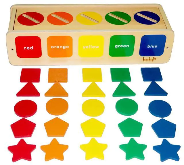 Alt view image 7 of 7 - Montessori Toys Color&Shape Sorting Learning Matching Box for Baby Toddlers 1-3 Year Old