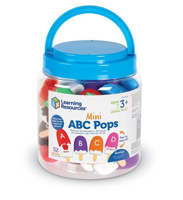 Alt view image 3 of 5 - Mini ABC Pops Alphabet Toys, ABC Puzzle, Phonics Games for Toddlers, Fine Motor Toys, Play Food Set, Preschool Activities, Sensory Bin Letters, Gifts for Kids