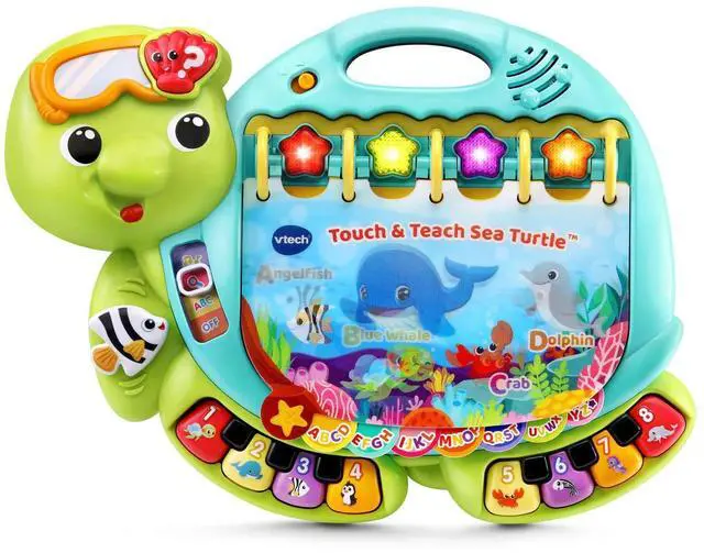 Main image of Touch and Teach Sea Turtle Interactive Learning Book, Green