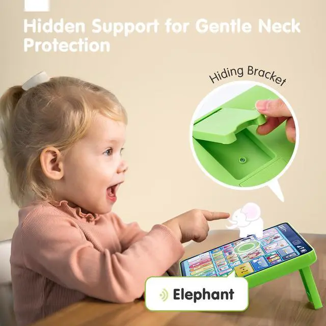 Alt view image 3 of 7 - 5-Language Learning Tablet Toy for Toddler 1-3 with Speech Therapy