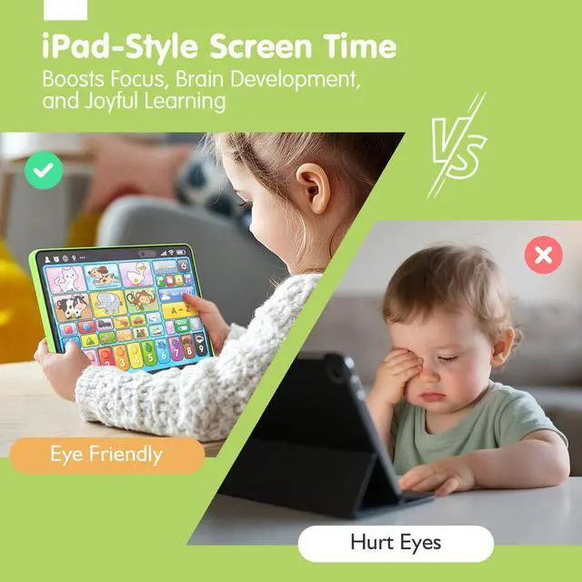 Alt view image 6 of 7 - 5-Language Learning Tablet Toy for Toddler 1-3 with Speech Therapy