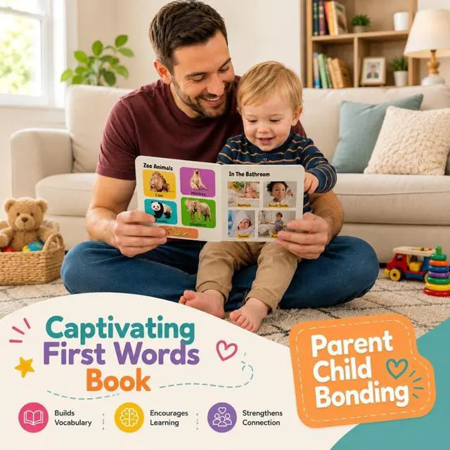 Alt view image 6 of 6 - Speech Therapy Learning Toys 1-2 Year Old Toddler Flash Cards & Activities