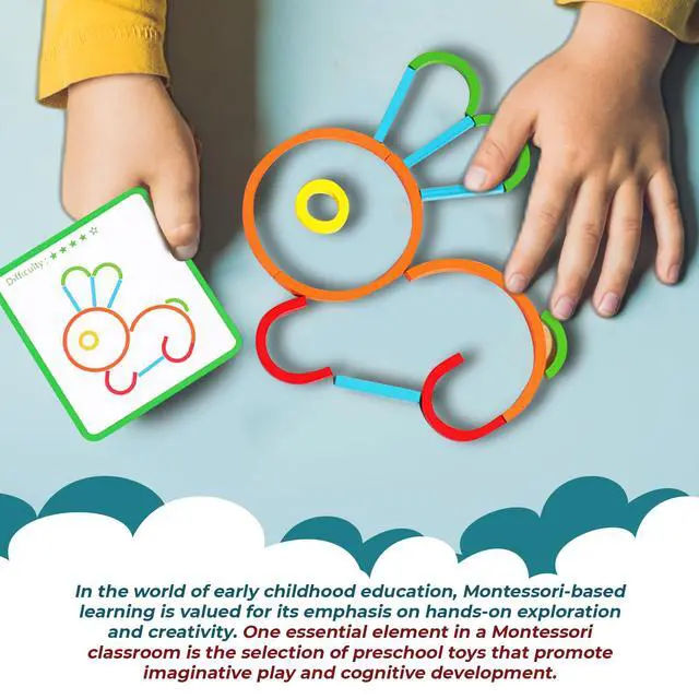 Alt view image 2 of 7 - Stem Kids Toys for Creative Learning Building Educational Resources Kids Toy for Preschool and Kindergarten 3 4 5 6 Years Old Boys and Girls Brain Teaser Smart Sticks Toys