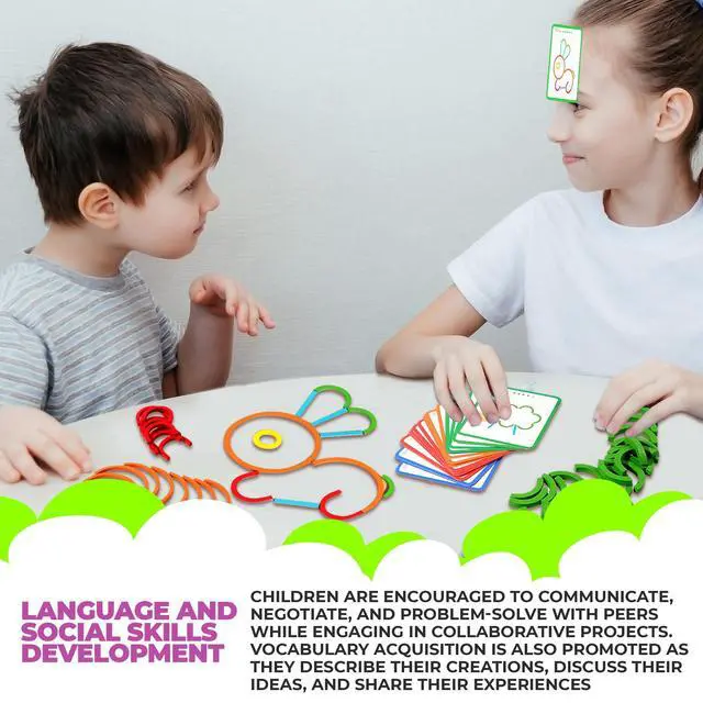 Alt view image 6 of 7 - Stem Kids Toys for Creative Learning Building Educational Resources Kids Toy for Preschool and Kindergarten 3 4 5 6 Years Old Boys and Girls Brain Teaser Smart Sticks Toys