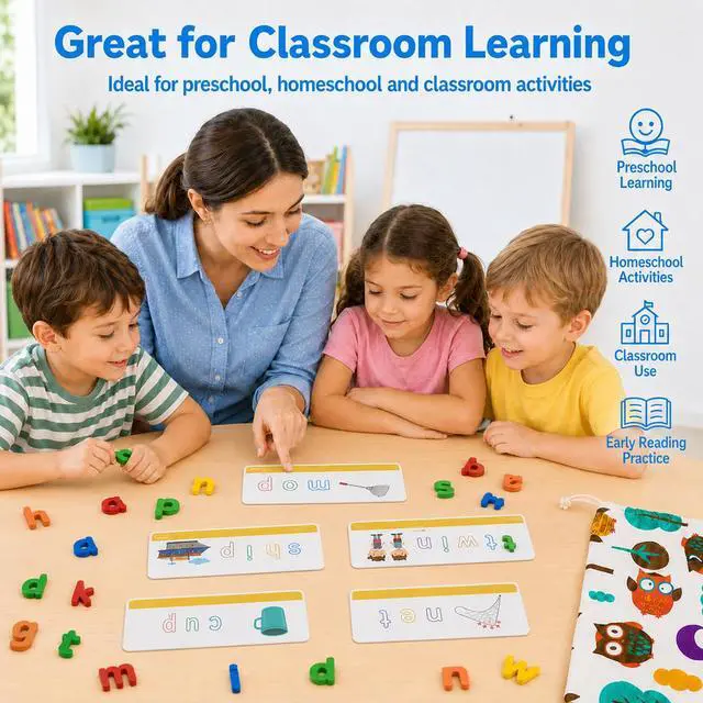 Alt view image 4 of 7 - See & Spell CVC Word Spelling Games, Learning Toys for Preschool Ages 3+