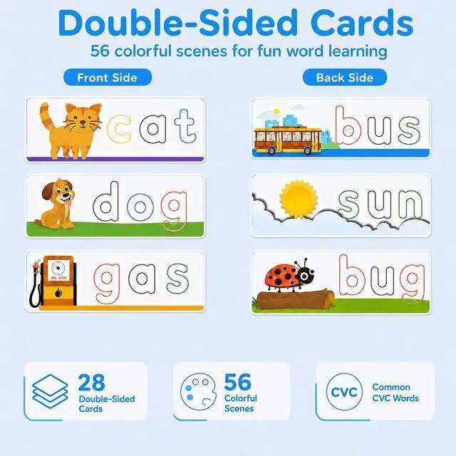Alt view image 5 of 7 - See & Spell CVC Word Spelling Games, Learning Toys for Preschool Ages 3+