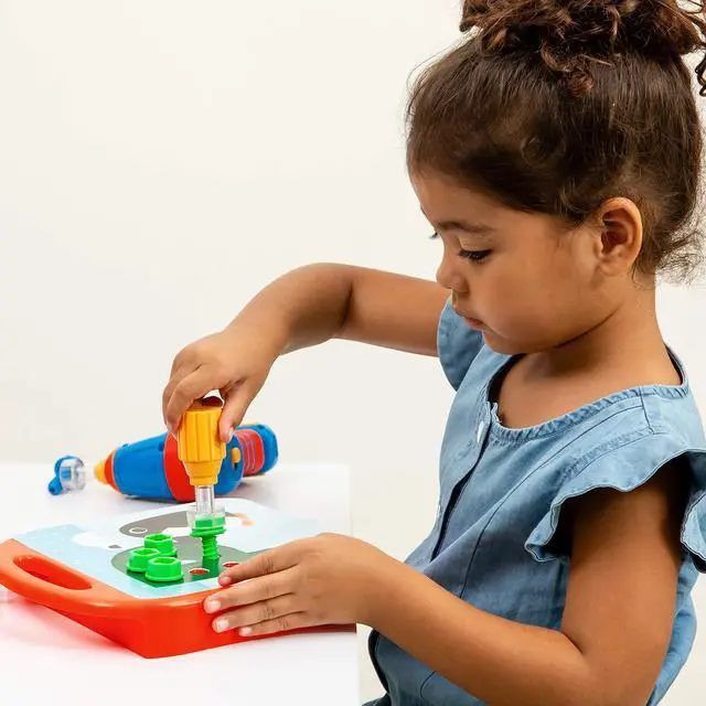 Alt view image 5 of 6 - Design & Drill ABCs & 123s - Building Construction Toys for Toddlers, Kids Tool Set with Drill Toy, Preschool Learning Activities, Toddler STEM Toys for 3+ Year Old
