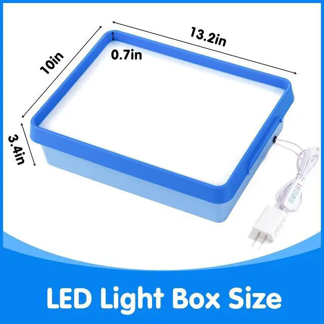 Alt view image 3 of 7 - Light Box with Pattern Blocks & Cards Set (Blue)