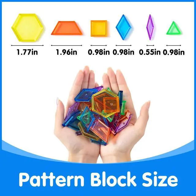 Alt view image 4 of 7 - Light Box with Pattern Blocks & Cards Set (Blue)