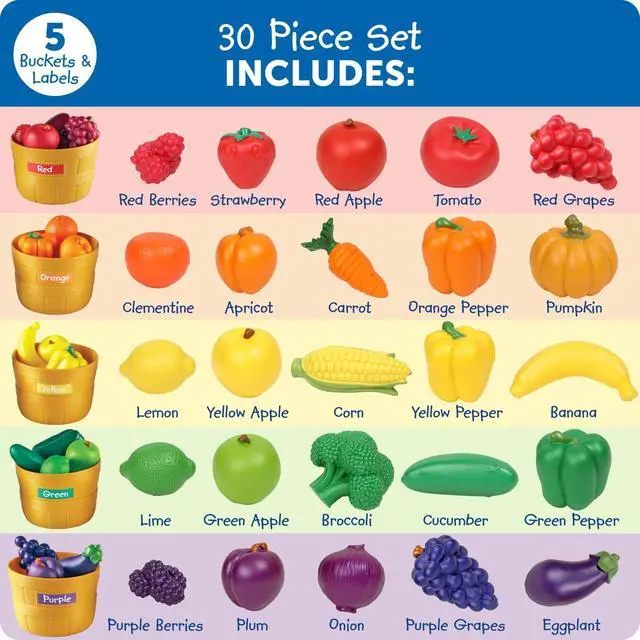 Alt view image 6 of 7 - Farmer's Market Color Sorting Set