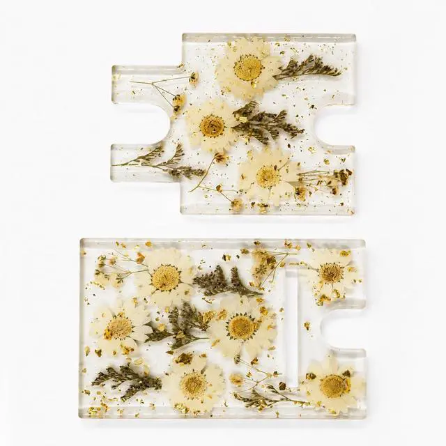 Alt view image 4 of 4 - Pressed Flower Phone Stand for Desk, Cute Desk Accessories, Gift for Her
