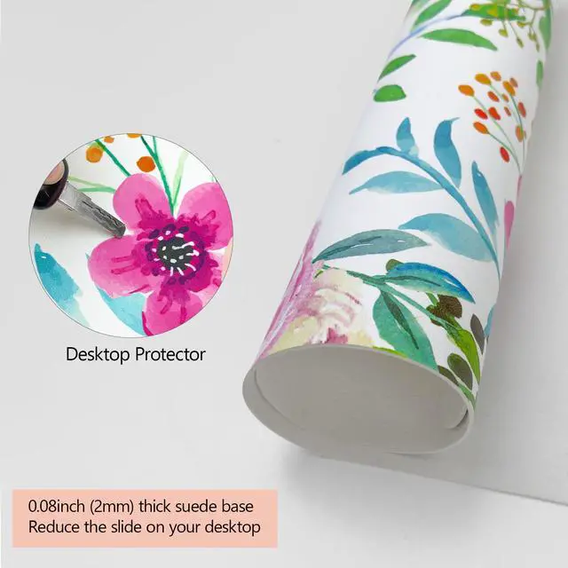 Alt view image 4 of 7 - Long Desk Mat, Large Mouse Pad for Desk, Women Girls Waterproof Large Keyboard Pad, Cute Computer Mat for Office Work/Home/Decor/Desktop Accessories (47.2"x16.9")