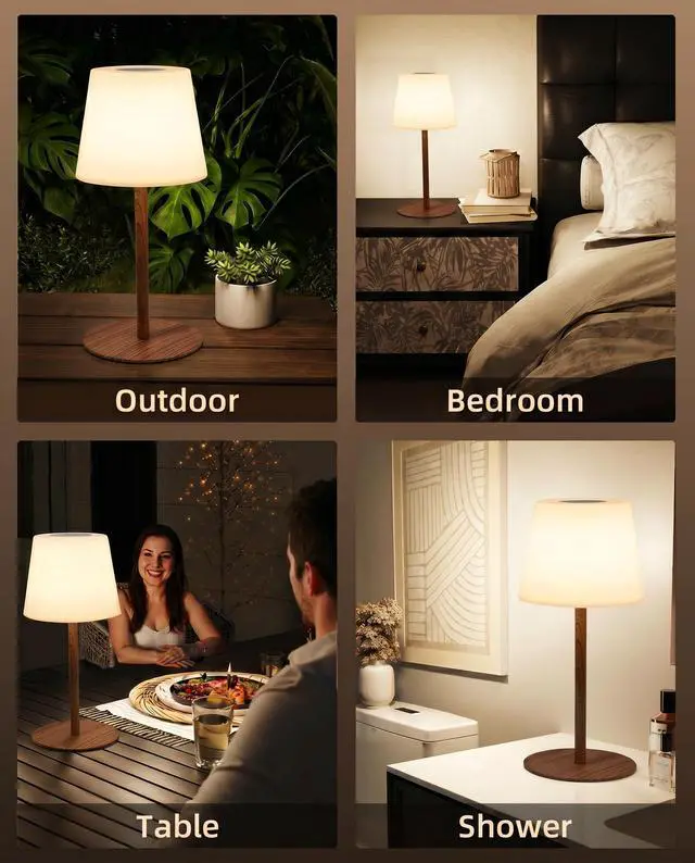 Alt view image 7 of 7 - Spa-Like Shower Lamp IP65 Waterproof Bathroom Lamp, Rechargeable Cordless Mood Light, 3 Color Temps for Relaxing Bathroom & Bathtub Experience (1 Pack)
