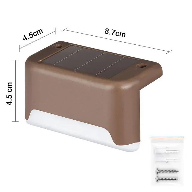 Alt view image 3 of 7 - Solar Deck Lights Outdoor 16 Pack,Step Light Waterproof,Warm White
