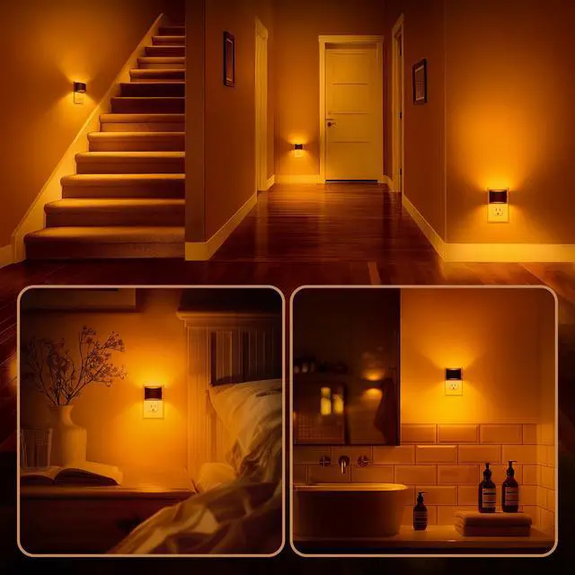 Alt view image 3 of 7 - Night Light, Night Lights Plug into Wall, Adjustable, Amber