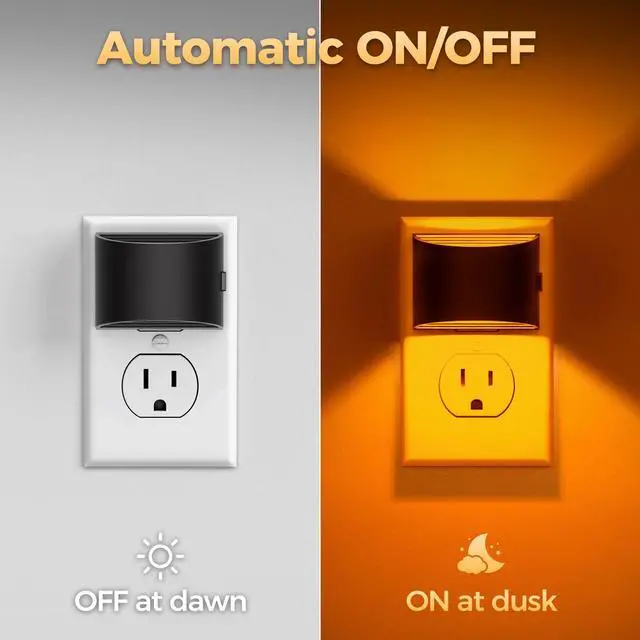 Alt view image 6 of 7 - Night Light, Night Lights Plug into Wall, Adjustable, Amber