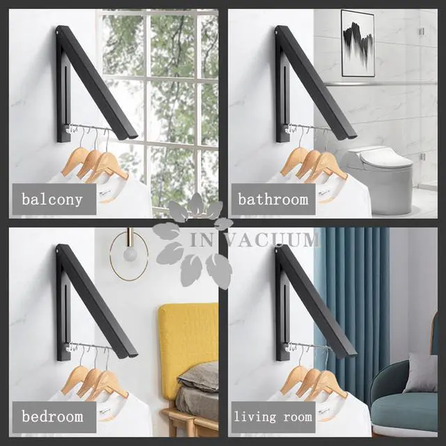 Alt view image 2 of 7 - Clothes Drying Rack, Laundry Racks for Drying Clothes, Foldable Retractable