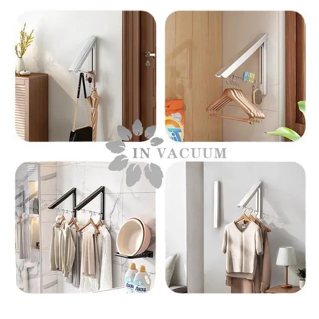 Alt view image 5 of 7 - Clothes Drying Rack, Laundry Racks for Drying Clothes, Foldable Retractable