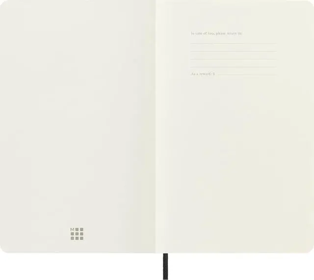 Alt view image 4 of 7 - Classic Notebook, Soft Cover, Large (5" x 8.25") Plain/Blank, Black, 240 Pages