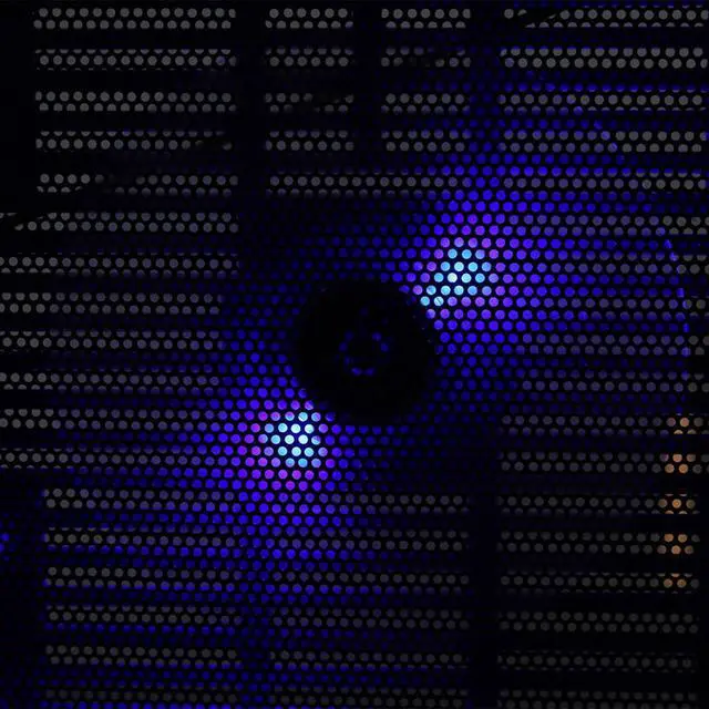 Alt view image 3 of 7 - Laptop Cooling Pad with Big Fan, USB Powered Stand for 14" or Smaller Notebooks, Quiet Laptop Cooler Base (Blue)