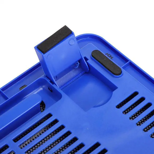 Alt view image 5 of 7 - Laptop Cooling Pad with Big Fan, USB Powered Stand for 14" or Smaller Notebooks, Quiet Laptop Cooler Base (Blue)