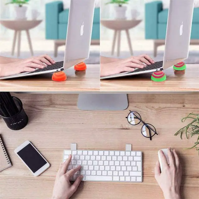 Alt view image 4 of 7 - Laptop Cooling Pads Ball Cooler Universal Practical Notebook Skidproof Ball