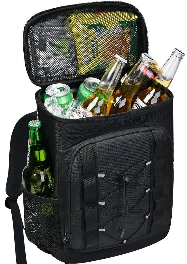Main image of 33 Cans Insulated Backpack Cooler - Leakproof Waterproof Lightweight Soft Coolers Bag for Camping Picnic Hiking Beach and Lunchbox Backpacks Bags-Leak Proof Ice Chest Back Pack,Black