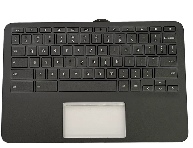 Main image of Replacement for HP Chromebook 11 G9 EE M47382-001 Laptop Upper Case Palmrest Keyboard Assembly Part Black