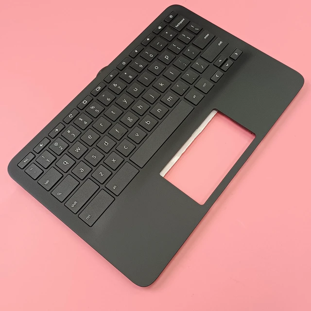 Alt view image 5 of 7 - Replacement for HP Chromebook 11 G9 EE M47382-001 Laptop Upper Case Palmrest Keyboard Assembly Part Black