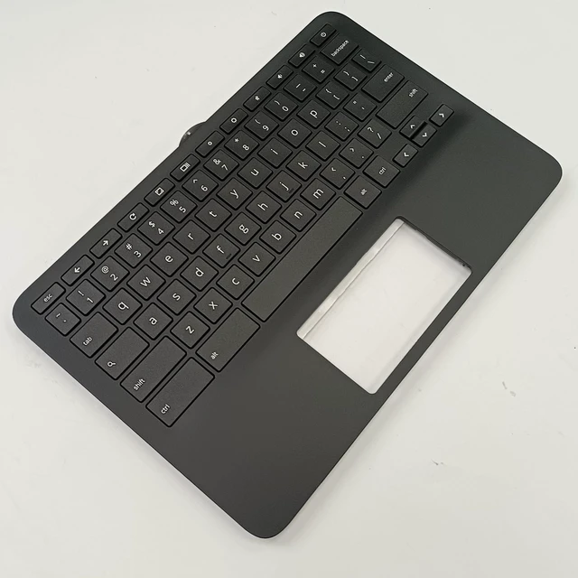 Alt view image 3 of 7 - Replacement for HP Chromebook 11 G9 EE M47382-001 Laptop Upper Case Palmrest Keyboard Assembly Part Black