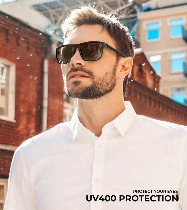 Alt view image 2 of 7 - Mens Sun-Glasses Polarized Sunglasses-Men: Classic Sunglasses with Ultraviolet Protection for Driving Fishing Golf