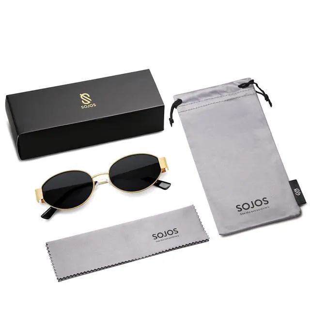 Alt view image 7 of 7 - Retro Oval Sunglasses for Women Trendy Classic 80s 90s Shades SJ1256