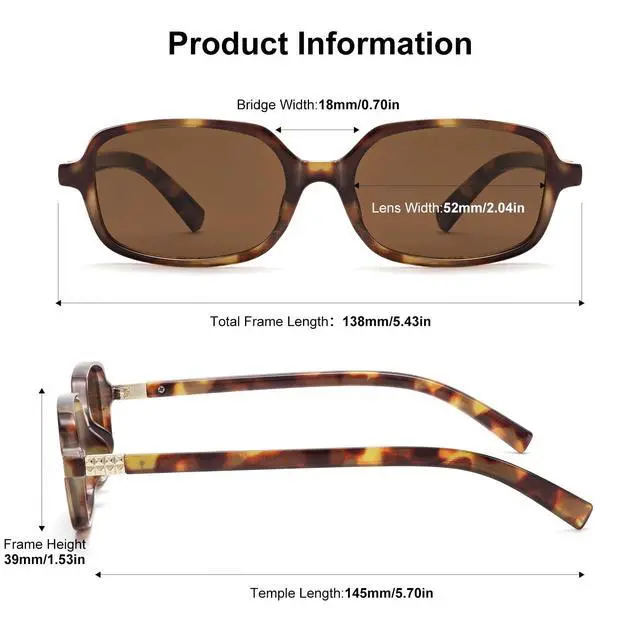 Alt view image 4 of 5 - Trendy Rectangle Sunglasses Women Retro Y2K Fashion 90s Shades 3pack