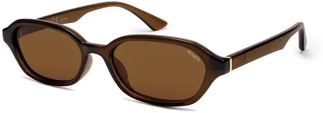 Main image of Retro Rectangle Polarized Sunglasses for Women Men SJ2629