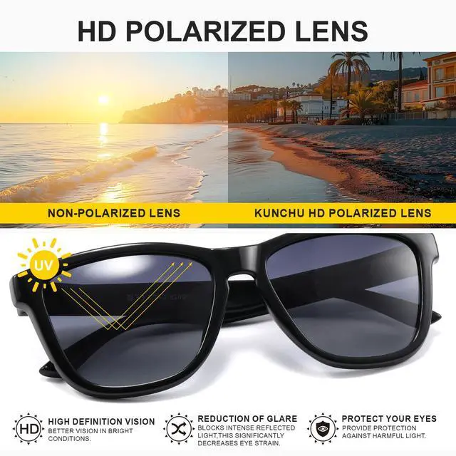 Alt view image 2 of 7 - Polarized Sunglasses Womens Trendy Classic Retro Womens Sunglasses Men Driving Sun Glasses UV Protection