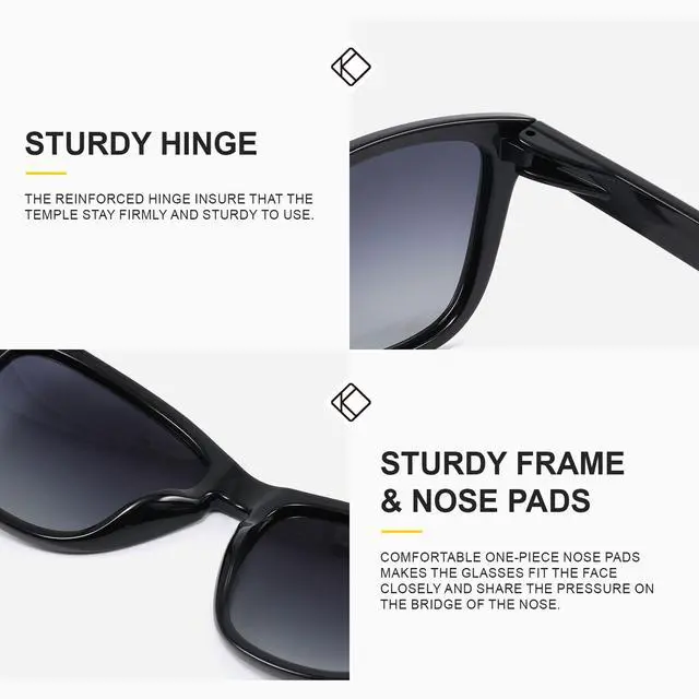 Alt view image 3 of 7 - Polarized Sunglasses Womens Trendy Classic Retro Womens Sunglasses Men Driving Sun Glasses UV Protection