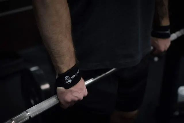 Alt view image 5 of 7 - Lifting Wrist Straps for Weightlifting, Bodybuilding, Powerlifting, Strength Training, & Deadlifts - Padded Neoprene with 18" Cotton (Black)