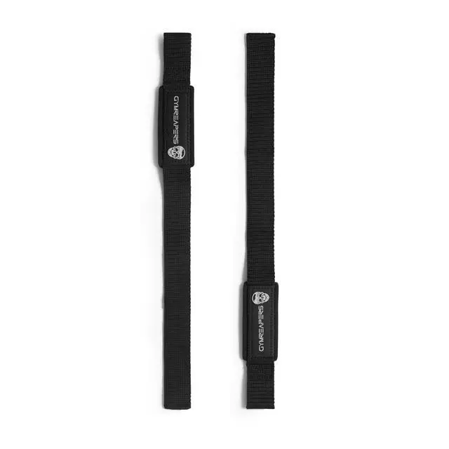 Alt view image 4 of 7 - Lifting Wrist Straps for Weightlifting, Bodybuilding, Powerlifting, Strength Training, & Deadlifts - Padded Neoprene with 18" Cotton (Black)
