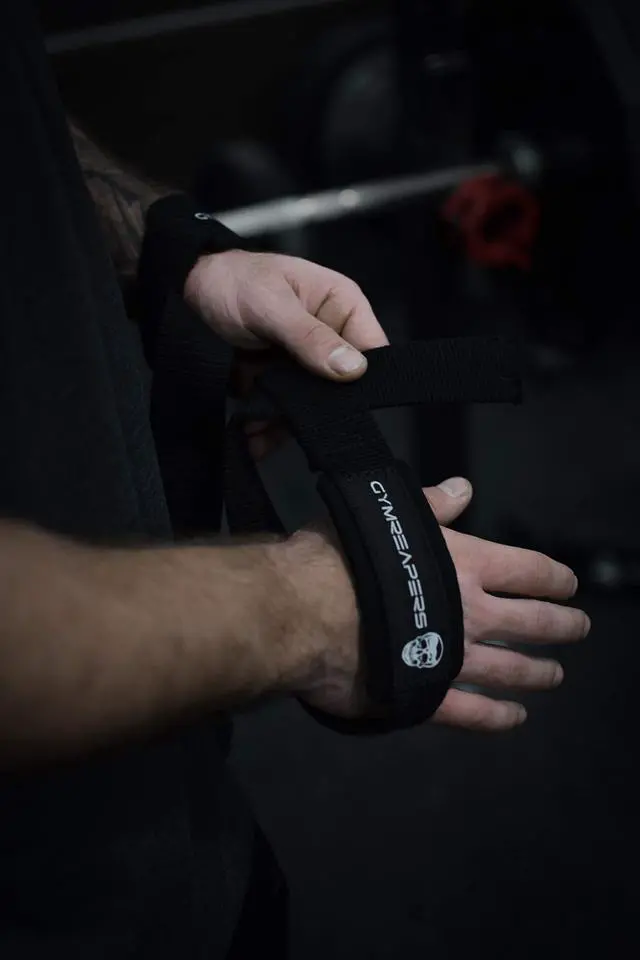 Alt view image 7 of 7 - Lifting Wrist Straps for Weightlifting, Bodybuilding, Powerlifting, Strength Training, & Deadlifts - Padded Neoprene with 18" Cotton (Black)