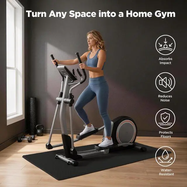 Alt view image 4 of 7 - 18 PCS Gym Floor Mat, EVA Foam Puzzle Gym Mat, High-Density Interlocking Foam Floor Tiles for Home Gym, Play Workout Garage Kitchen Flooring 12.6"x12.6"x0.4"