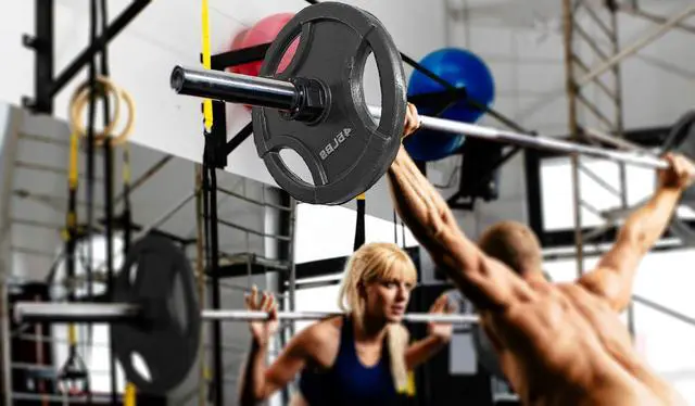 Alt view image 3 of 7 - Olympic Barbell Clamps Collars Quick Release Pair of Locking Weight Clips Fit 2 Inch Barbell for Weightlifting Red