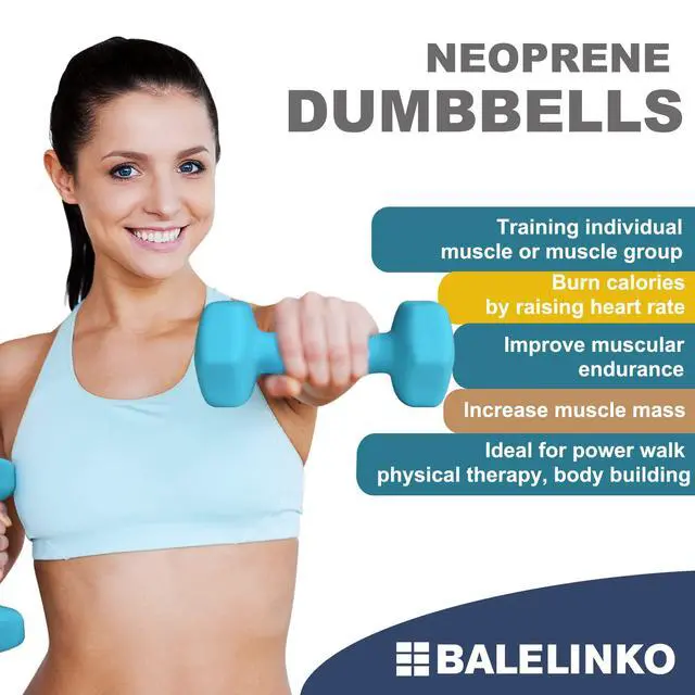Alt view image 4 of 7 - Home Gym Equipment Workouts Strength Training Weight Loss Pilates Weights Yoga Sets Free Weights for Women, Men, Seniors and Youth, 2LB Gray, Pair