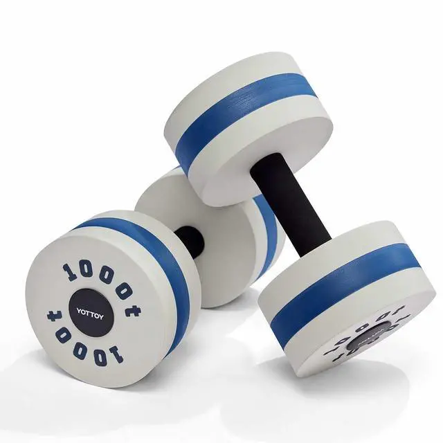 Main image of Water Dumbbells for Pool Exercise,Foam Aquatic Dumbbells for Water Aerobics,Resistance Training & Physical Therapy,Pool Weights for Water Workouts,Aqua Fitness,Set of 2 (White)