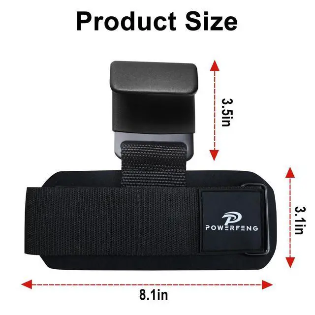 Alt view image 2 of 7 - Lifting Hooks for Weight Lifting: Weightlifting Hooks Wrist Straps Hand Grip Support for Deadlift Weightlifting Gym Gloves for Men & Women (Black)